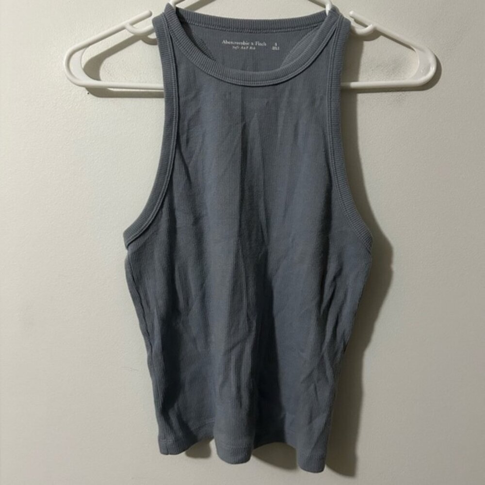 Abercrombie & Fitch Grey Ribbed Tank Top